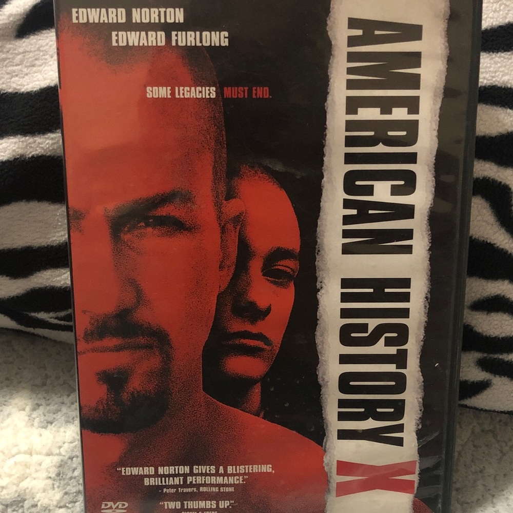 American History X DVD - Red & Black Cover